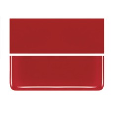 Bullseye Red - Opalescent - 3mm - Fusible Glass Sheets