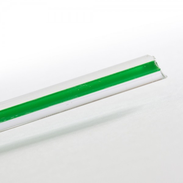 Effetre Murano Rod - Filigrana Verde - 5-6mm