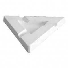 Ashtray - Triangular - 22.5x22.5x2.5cm - Base: 10.5x10.5cm - Fusing Mould