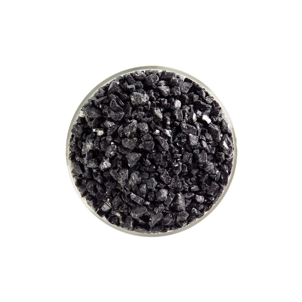 Bullseye Frit - Black - Coarse - 450g - Opalescent