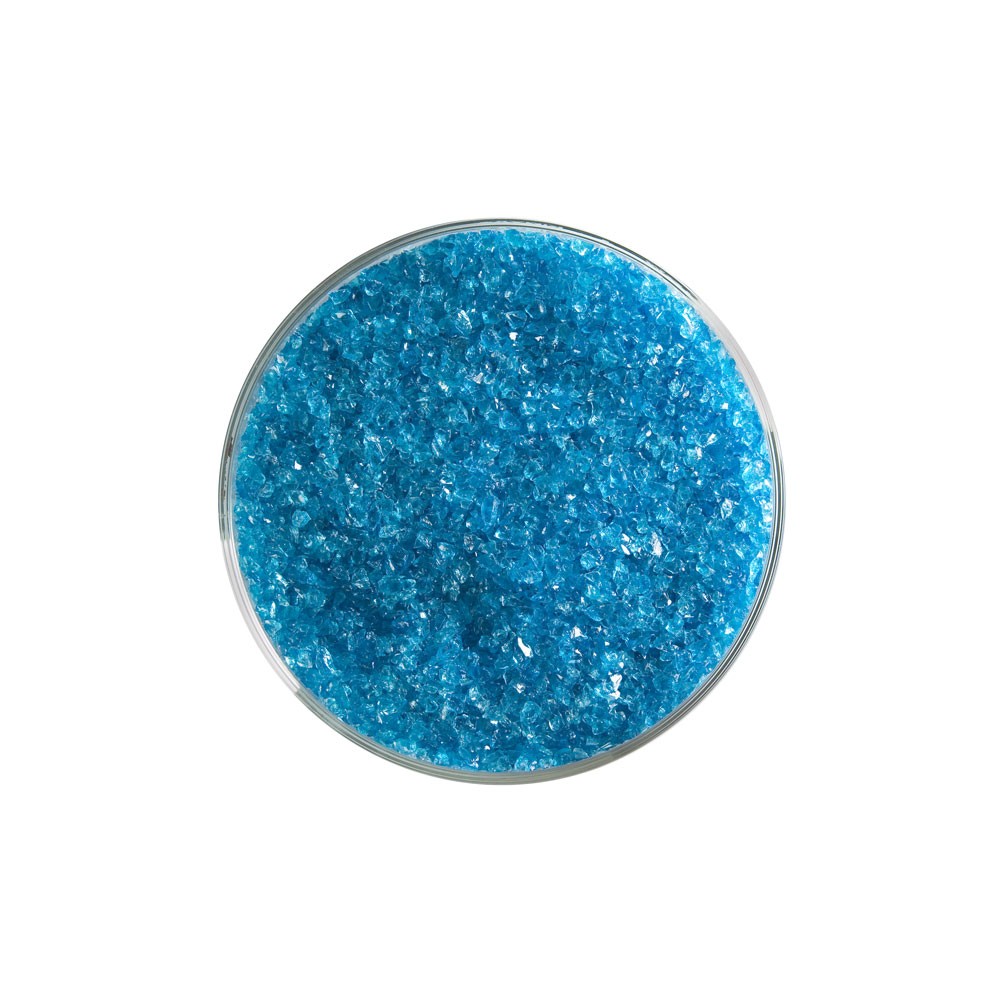 Bullseye Frit - Turquoise Blue - Medium - 450g - Transparent
