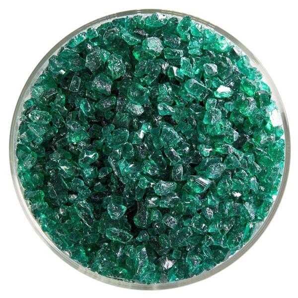 Bullseye Frit - Emerald Green - Coarse - 450g - Transparent