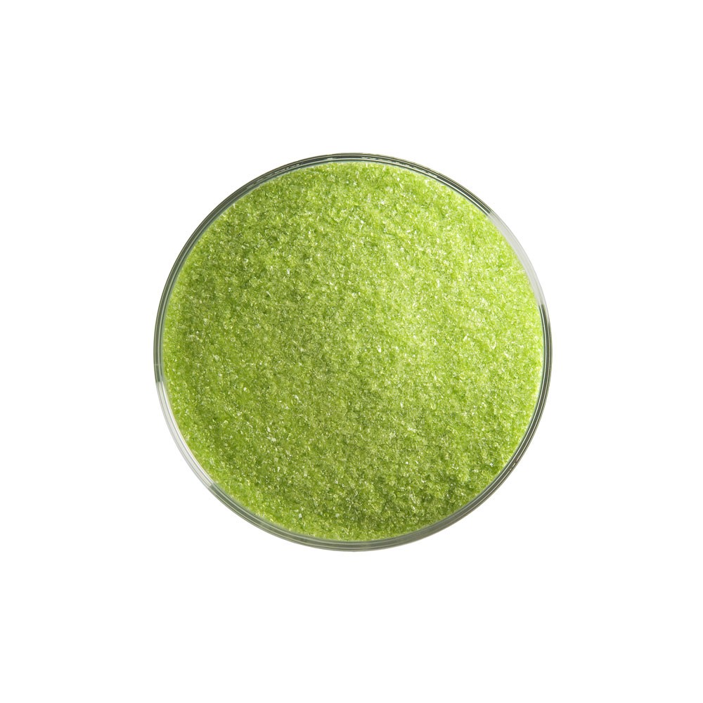 Bullseye Frit - Spring Green - Fine - 450g - Transparent