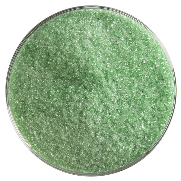 Bullseye Frit - Light Green - Fine - 450g - Transparent