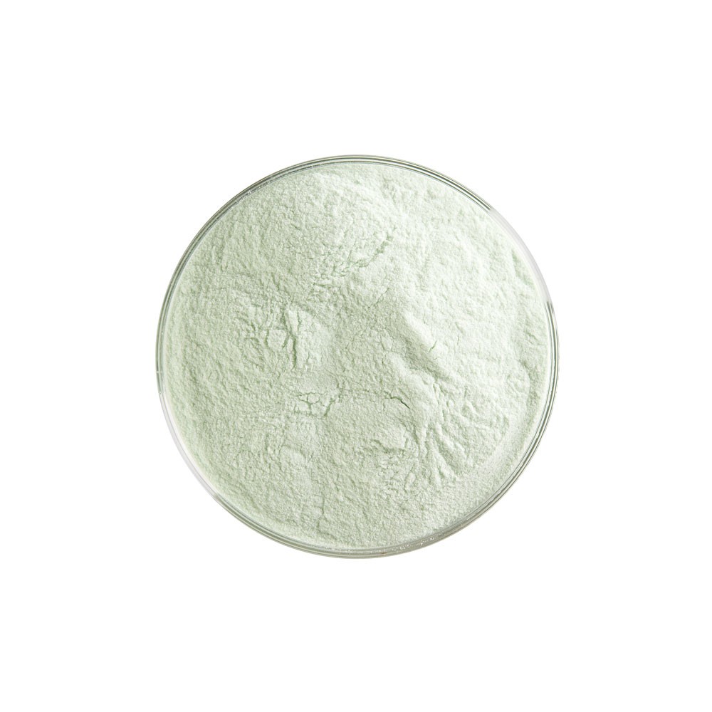 Bullseye Frit - Light Green - Powder - 450g - Transparent