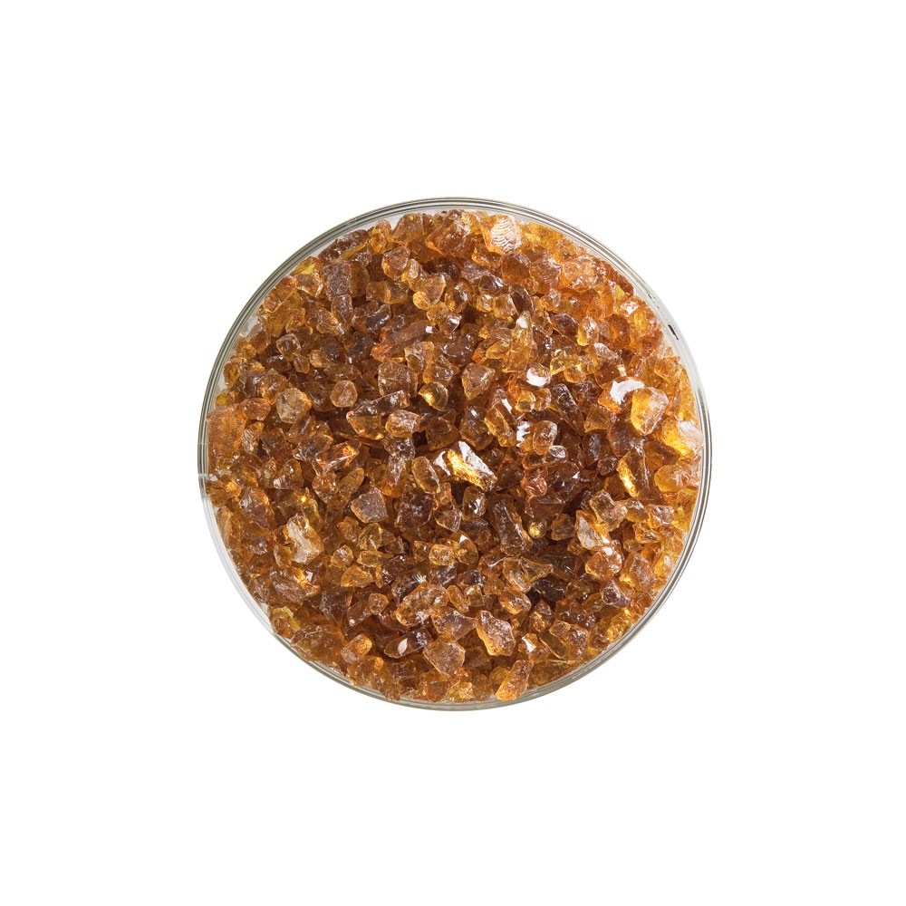 Bullseye Frit - Medium Amber - Coarse - 450g - Transparent