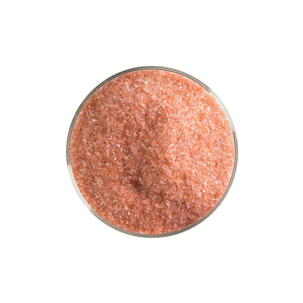 Bullseye Frit - Sunset Coral - Fine - 450g - Transparent