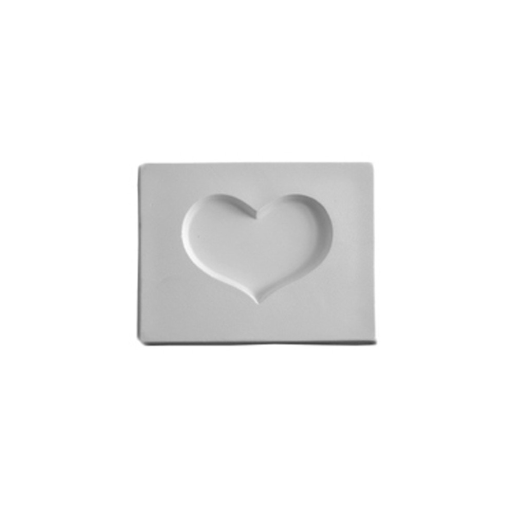 Heart - 10.6x8.1x1.3cm - Opening: 6.5x4.8cm - Fusing Mould