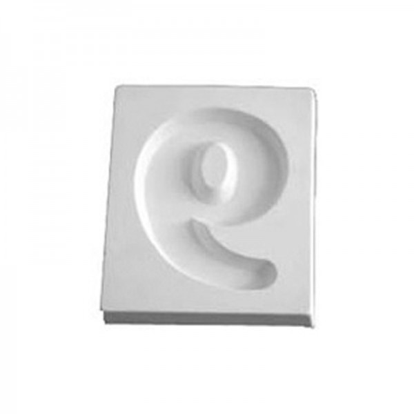 Number 9 - 12.3x10.3x1.9cm - Opening: 9.6x7.5cm - Fusing Mould