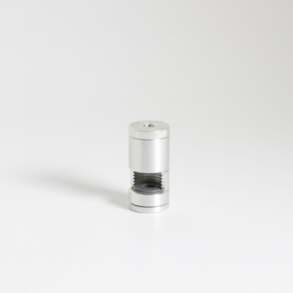 Wallfittings Aluminium - D:18mm - upto 9mm Glassthickness - 1 pc