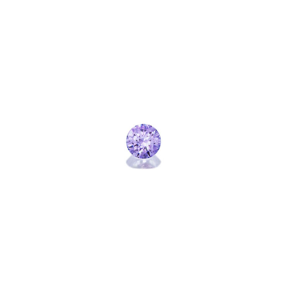 Cubic Zirconia - Lavender - Round - 4mm - 5pcs