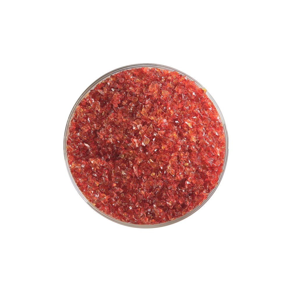 Bullseye Frit - Garnet Red - Medium - 450g - Transparent