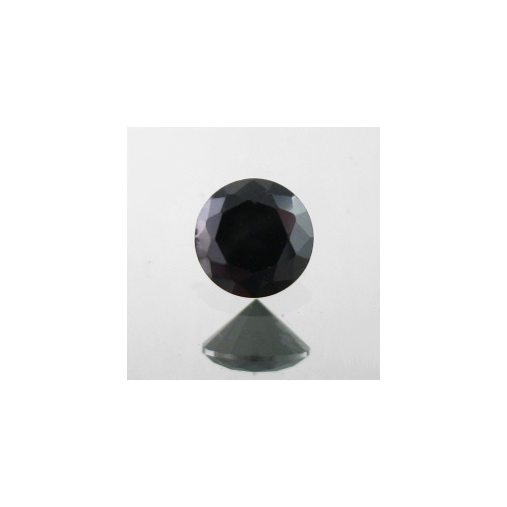 Cubic Zirconia - Black - Round - 3mm - 10pcs