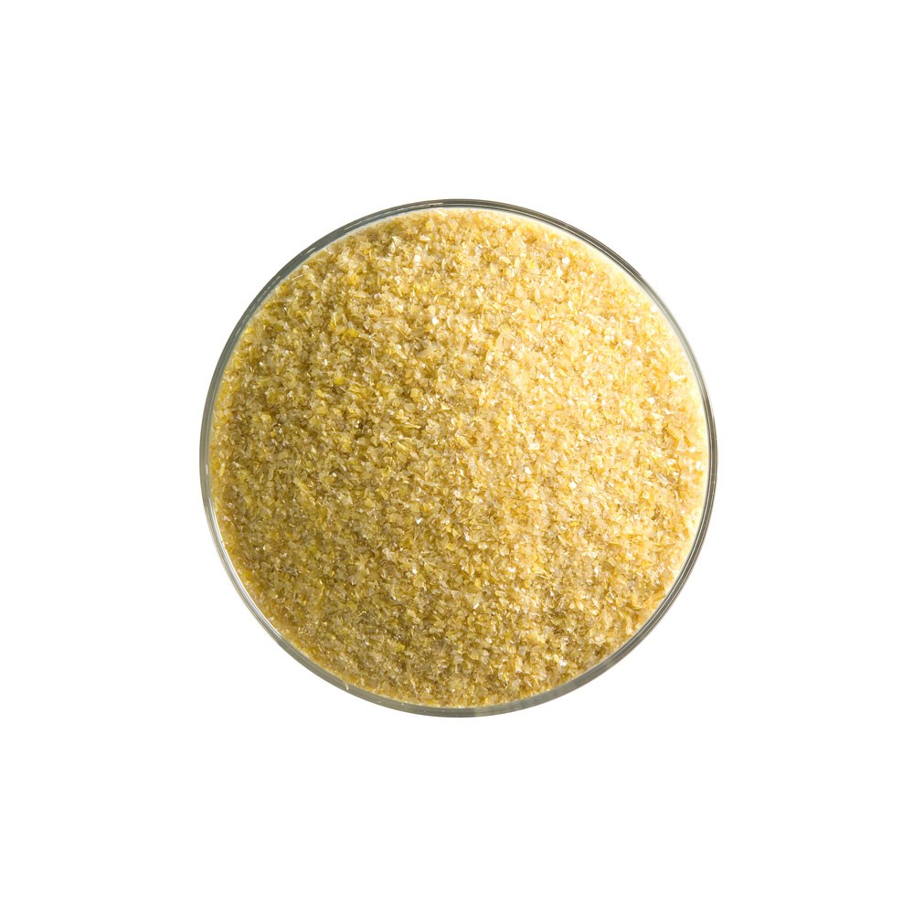 Bullseye Frit - Golden Green - Fine - 450g - Opalescent