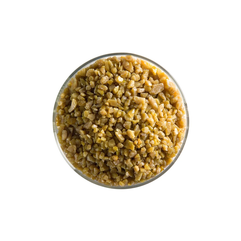Bullseye Frit - Golden Green - Coarse - 450g - Opalescent