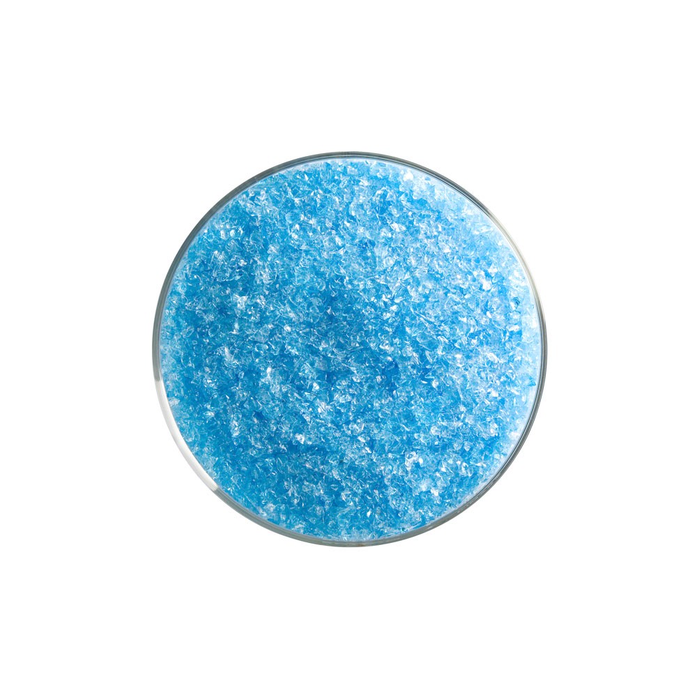 Bullseye Frit - Light Turquoise Blue - Medium - 450g - Transparent