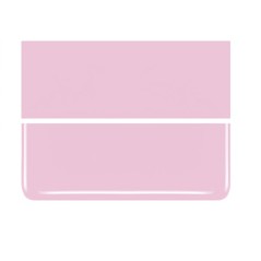 Bullseye Petal Pink - Opalescent - 2mm - Thin Rolled - Fusible Glass Sheets