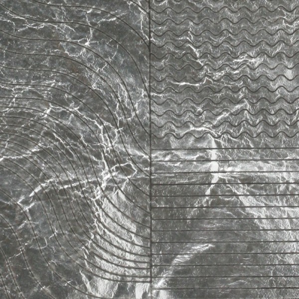 Silver Foil - Wave - 10x10cm