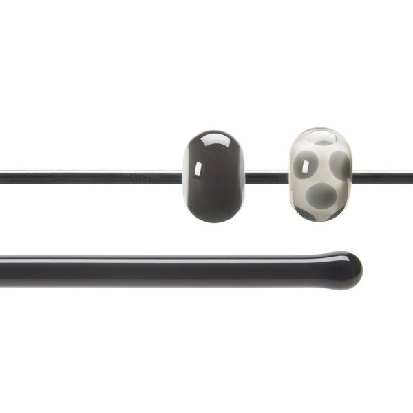 Bullseye Rods - Charcoal Gray - 4-6mm - Transparent