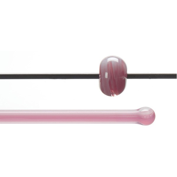 Bullseye Rods - Clear & Pink Opal - 4-6mm - Transparent