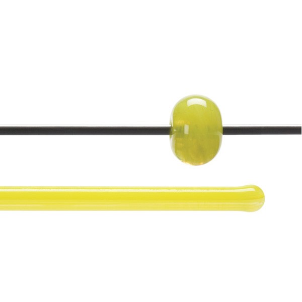 Bullseye Rods - Clear & Sunflower Yellow Opal - 4-6mm - Transparent
