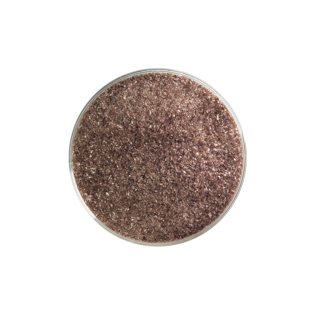 Bullseye Frit - Dark Rose Brown - Fine - 450g - Transparent