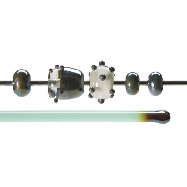 Bullseye Rods - Copper Green Lustre - 4-6mm - Transparent