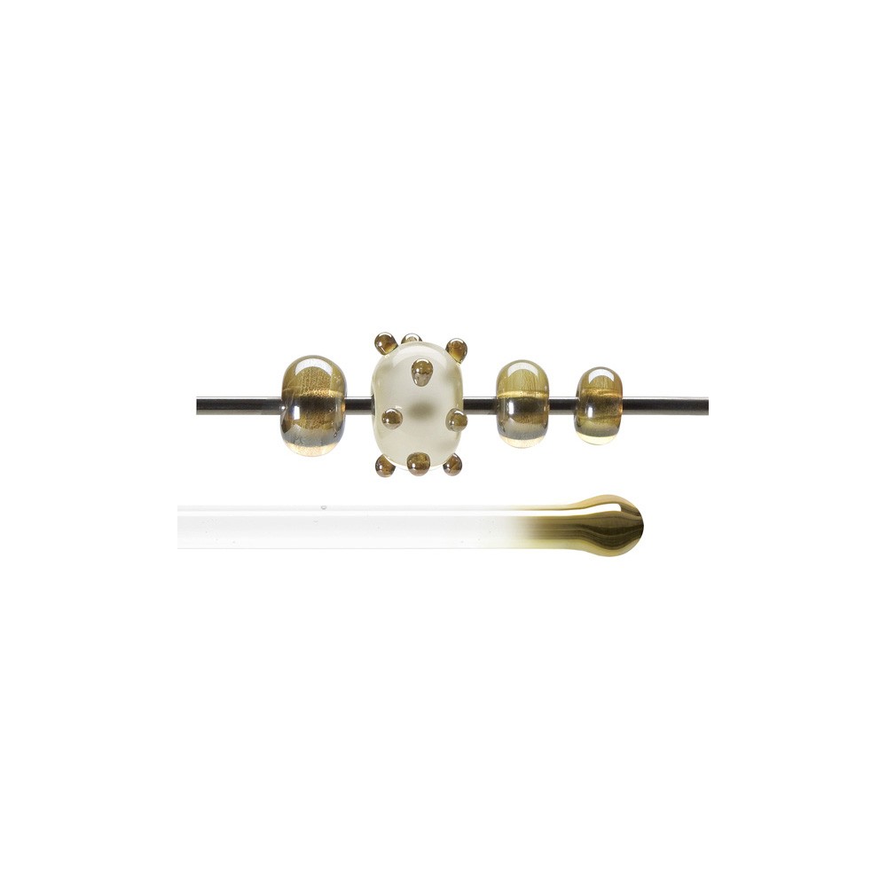 Bullseye Rods - Amber Lustre - 4-6mm - Transparent