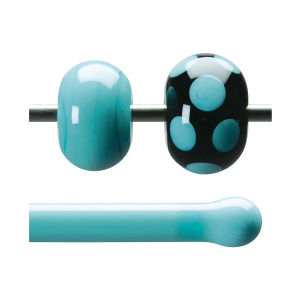 Bullseye Rods - Turquoise Opaque - 4-6mm - Opalescent