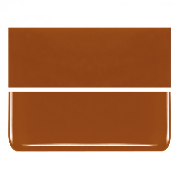 Bullseye Burnt Orange - Opalescent - 2mm - Thin Rolled - Fusible Glass Sheets
