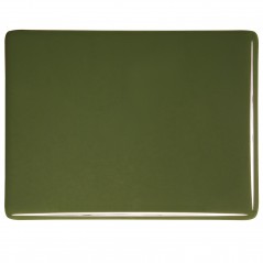 Bullseye Moss Green - Opalescent - 3mm - Fusible Glass Sheets