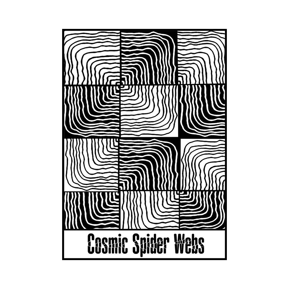 Rubber Stamp Mat - Cosmic Spider Web - 10x12.5cm