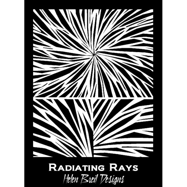 Rubber Stamp Mat - Radiating Rays - 10x12.5cm