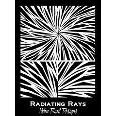 Rubber Stamp Mat - Radiating Rays - 10x12.5cm