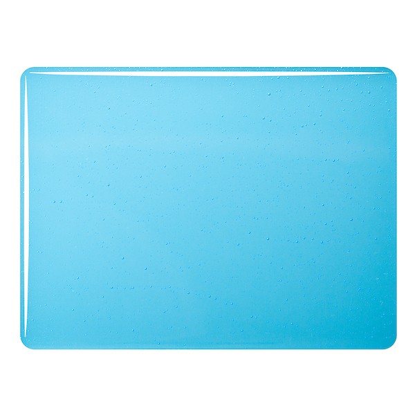 Bullseye Turquoise Blue Tint - Transparent - 3mm - Fusible Glass Sheets