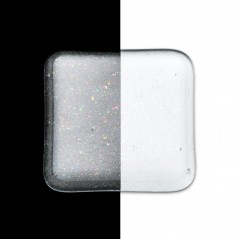 Bullseye Frit - Clear Irid Rainbow - Fine - 450g - Transparent