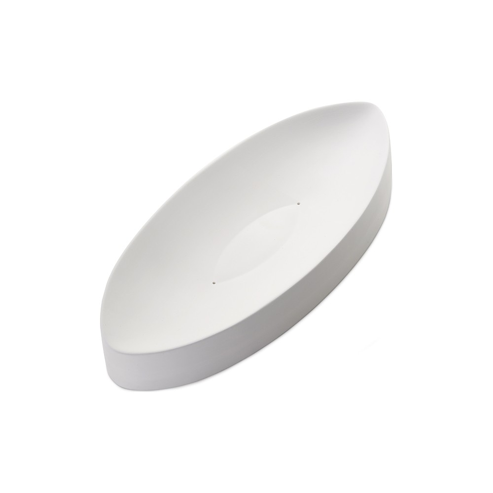 Oval Dish - 37.7x16.1x4.3cm - Base: 11.4x3.9cm - Fusing Mould
