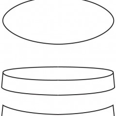 Oval Dish - 37.7x16.1x4.3cm - Base: 11.4x3.9cm - Fusing Mould