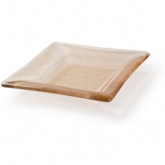 Square Plate Simple Curve - 15.8x15.9x2.4cm - Base: 8.7x8.5cm - Fusing Mould