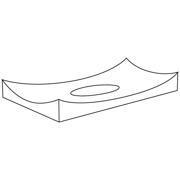 Rectangular Slumper - 37.7x18.9x4.4cm - Fusing Mould