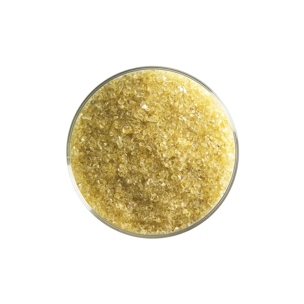 Bullseye Frit - Light Amber - Medium - 2.25kg - Transparent
