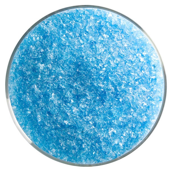 Bullseye Frit - Light Turquoise Blue - Medium - 2.25kg - Transparent