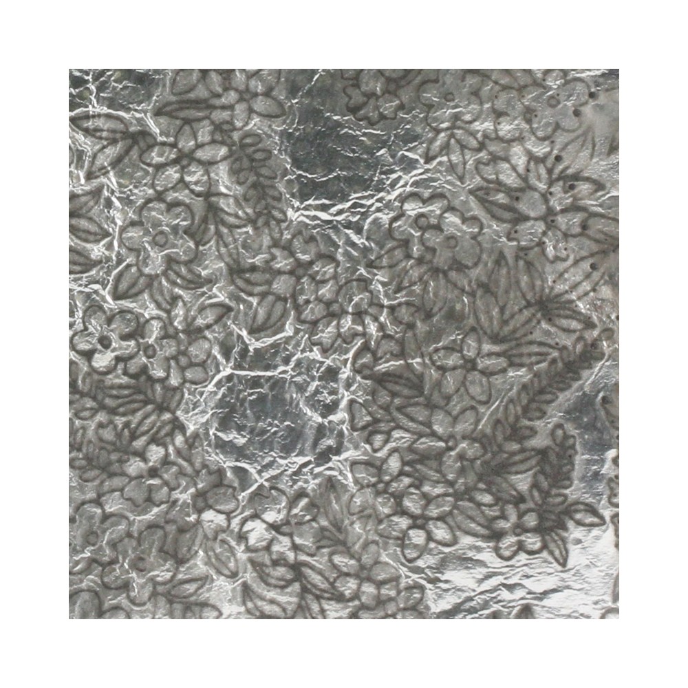 Silver Foil - Flower - 10x10cm