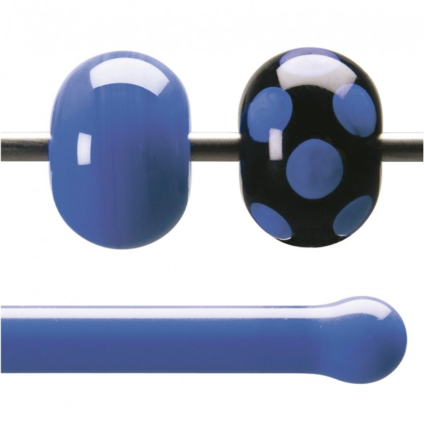 Bullseye Rods - Cobalt Blue Opaque - 4-6mm - Opalescent