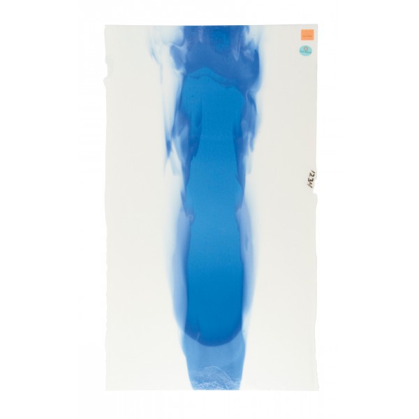 25-1" x 1" TRANSPARENT TURQUOISE BLUE THIN BULLSEYE GLASS 90 COE 