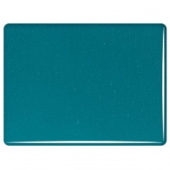 Bullseye Peacock Blue - Transparent - 3mm - Fusible Glass Sheets