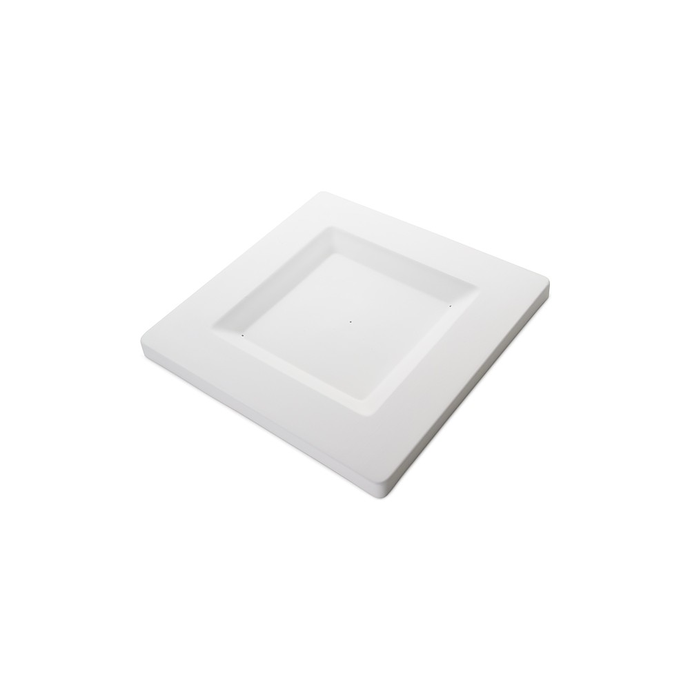Soft Edge Square Platter - 37.5x37.5x2.5cm - Base: 25x25cm - Fusing Mould