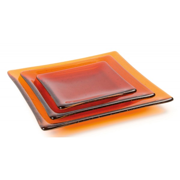 Sloped Square Plate - 21 x 21 x 2cm